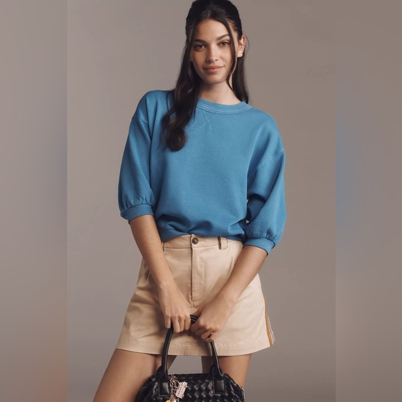 The Nikki Bubble Sweatshirt by Pilcro: Embroidered Edition Anthropologie Size M - Picture 2 of 9